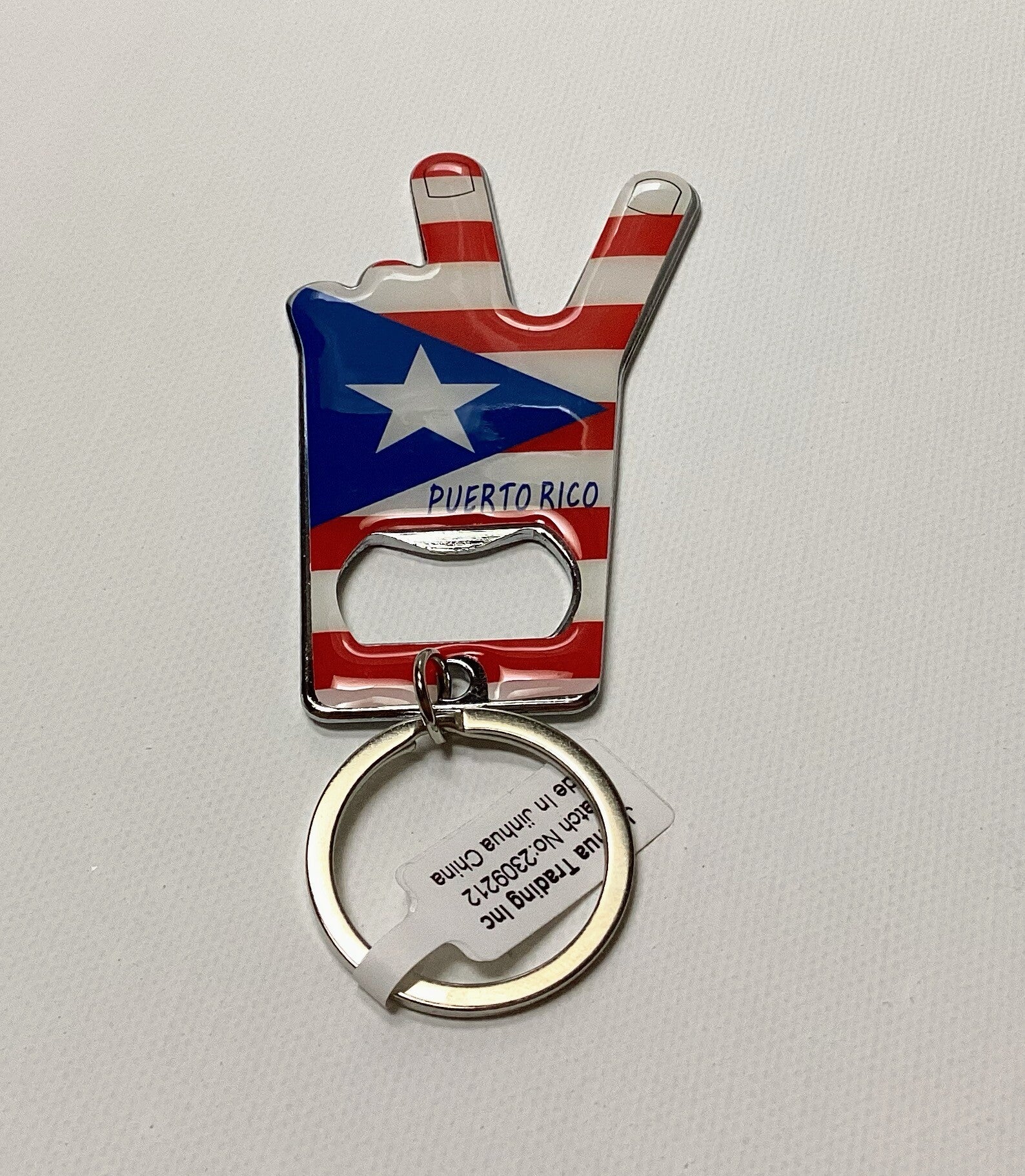 Peace Puerto Rico Keychain and bottle