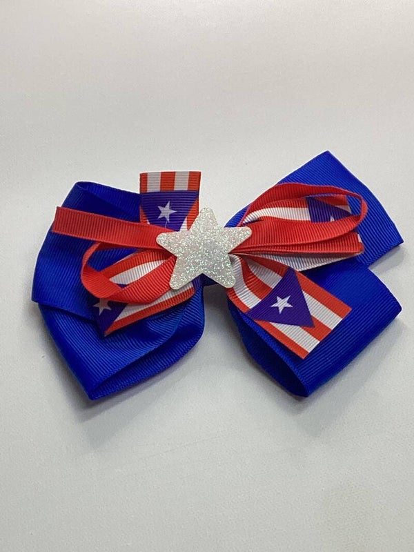 Blue PR Bow