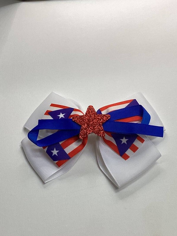 White PR bow