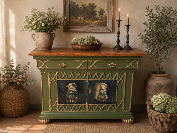 Uniek brocante kastje