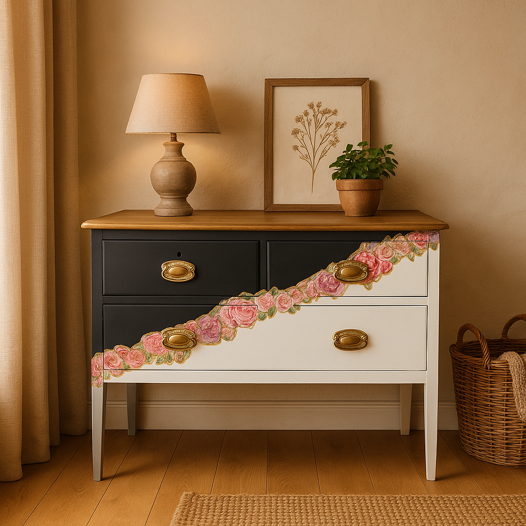 Uniek vintage ladekast