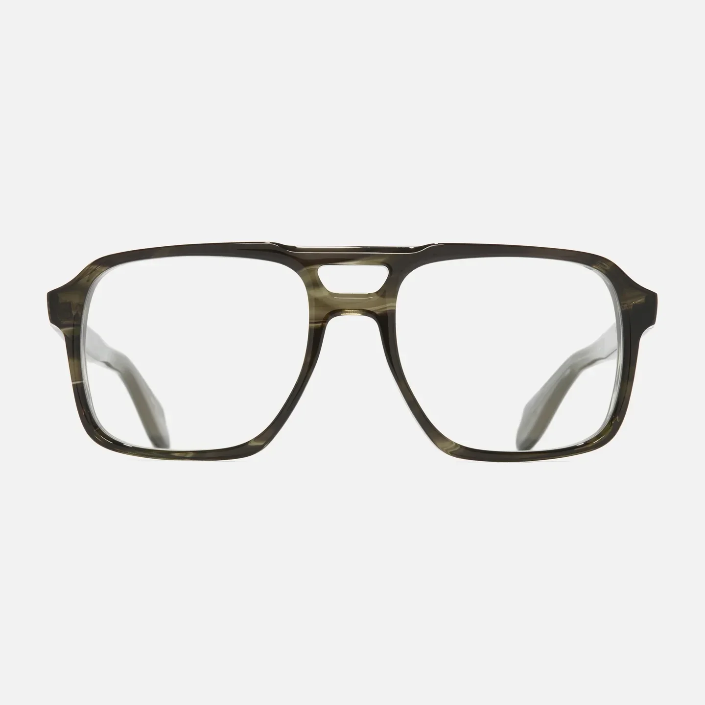 Cutler and Gross 1394 11  Striped Green Havana maat 57