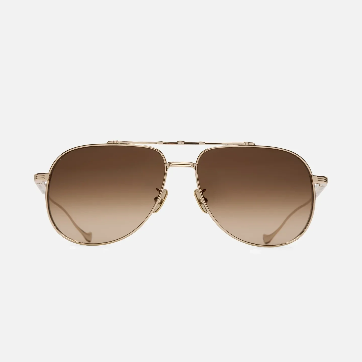 Cutler and Gross Sunglasses 1423-60-02 Gold Titanium