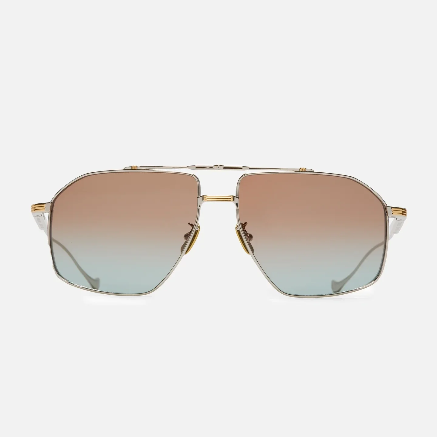 Cutler and Gross Sunglasses 1424-59-03 Silver/Gold Titanium