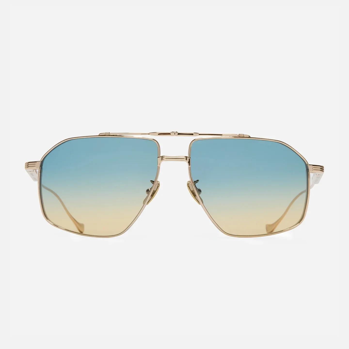 Cutler and Gross Sunglasses 1424-59-04 Gold Titanium