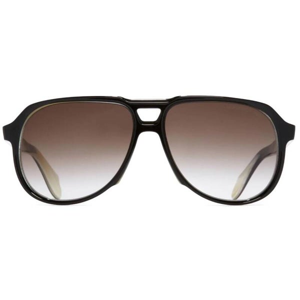 Cutler and Gross Sunglasses 9782 02 Black on Horn