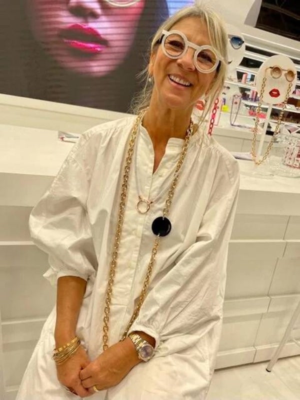 La Loop THE SABINE in White with Silver 25"