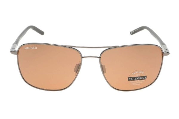Serengeti Spello Dark Gunmetal / Matte Black Temple Tips Polarized SS044002