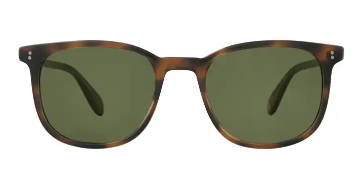 Garrett Leight SUN Bentley Spotted Brown Shell Green 51