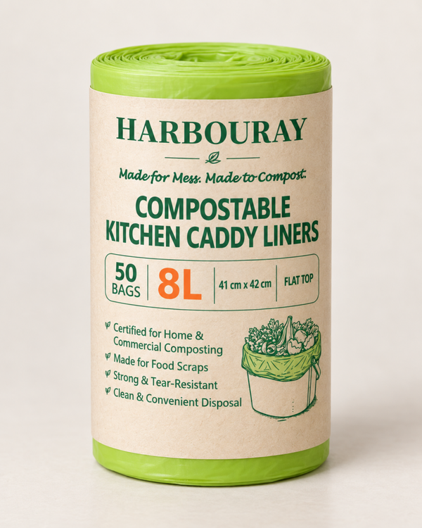 COMPOSTABLE KITCHEN CADDY LINERS 8L