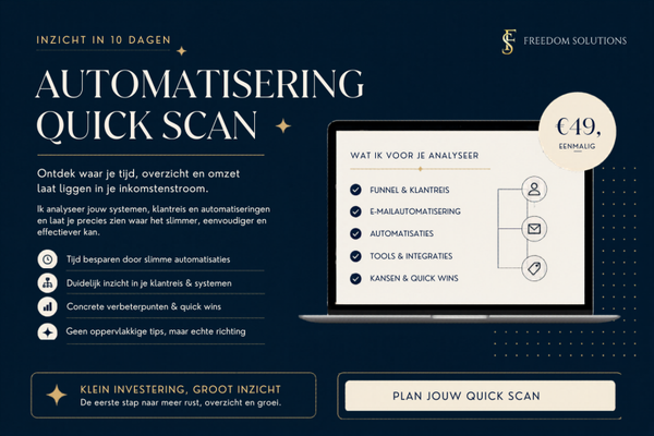 Automatisering Quick Scan
