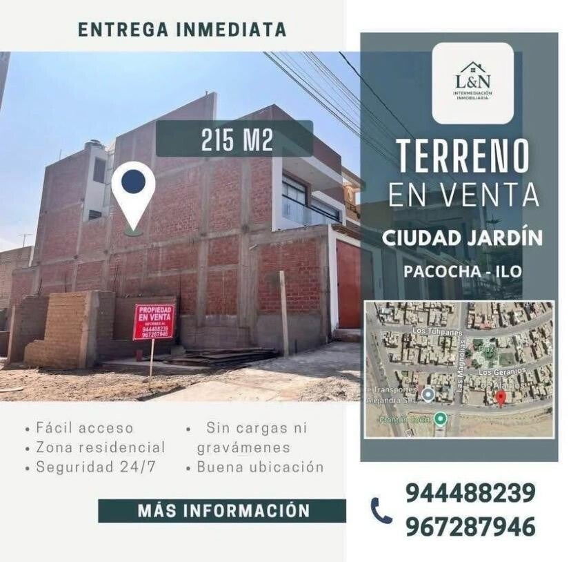 TERRENO EN VENTA EN CIUDAD JARDIN - LOS ALAMOS
