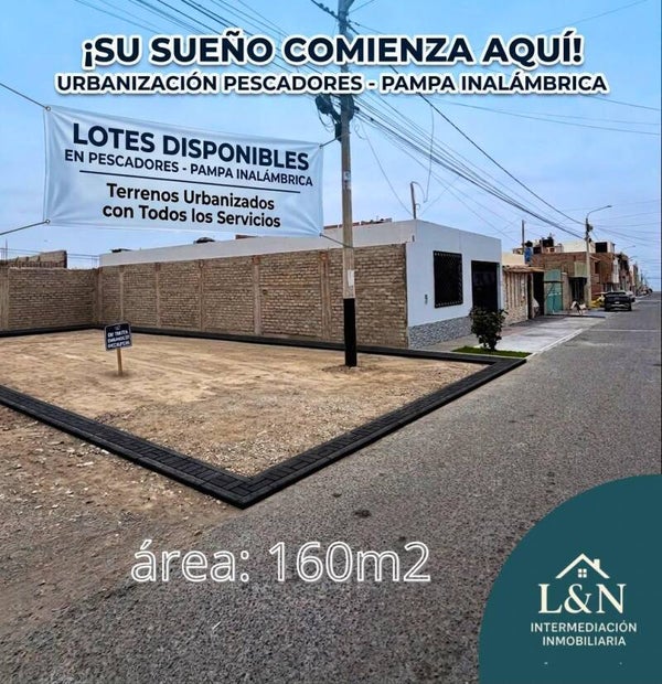 CIUDAD DEL PESCADOR - PAMPA INALAMBRICA - TERRENO EN VENTA