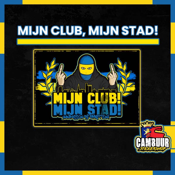 Mijn club, Mijn stad! 🦌  (min. afname 10 stuks)