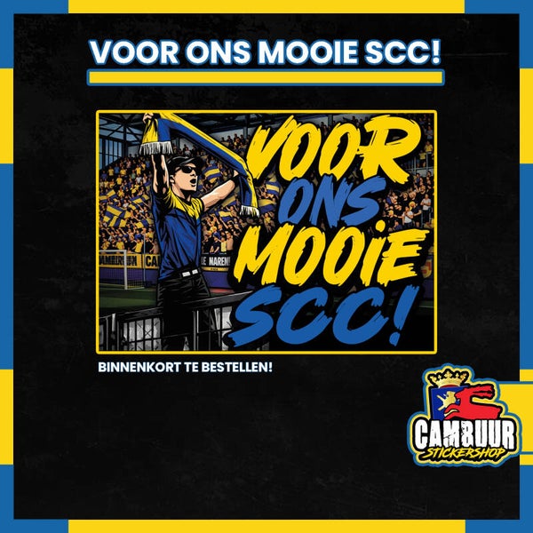 Voor ons mooie SCC! 💛💙 (min. afname 10 stuks)