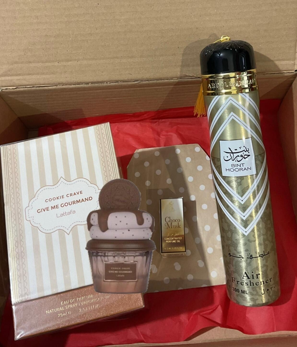 Set/Pack shinyjess EDP Cookie Crave Give me gourmand by Lattafa 75 ml