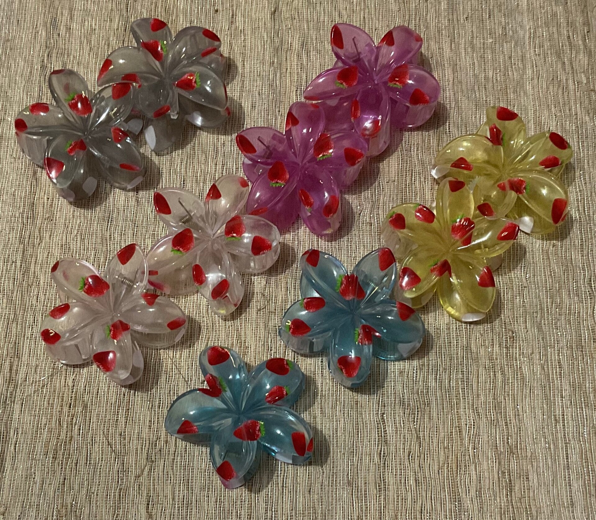 Pinza de Flor Fresa fondo transparente