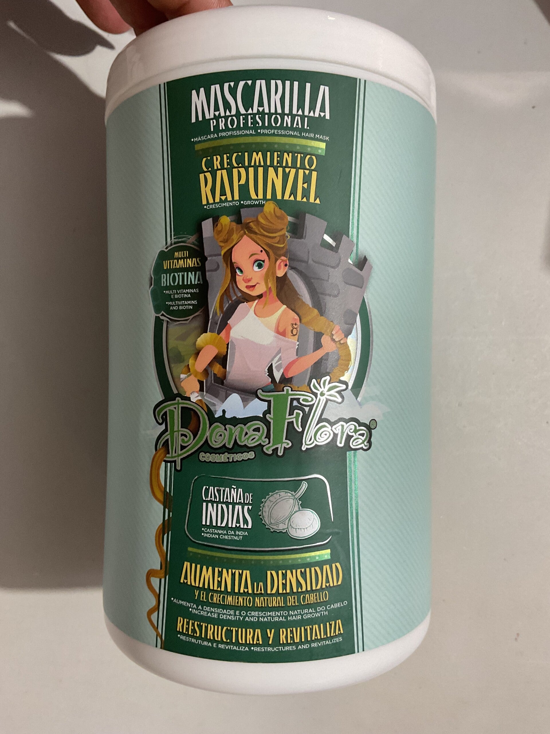 Mascarilla Rapunzel Doña Flora Crecimiento y densidad 1000 ml