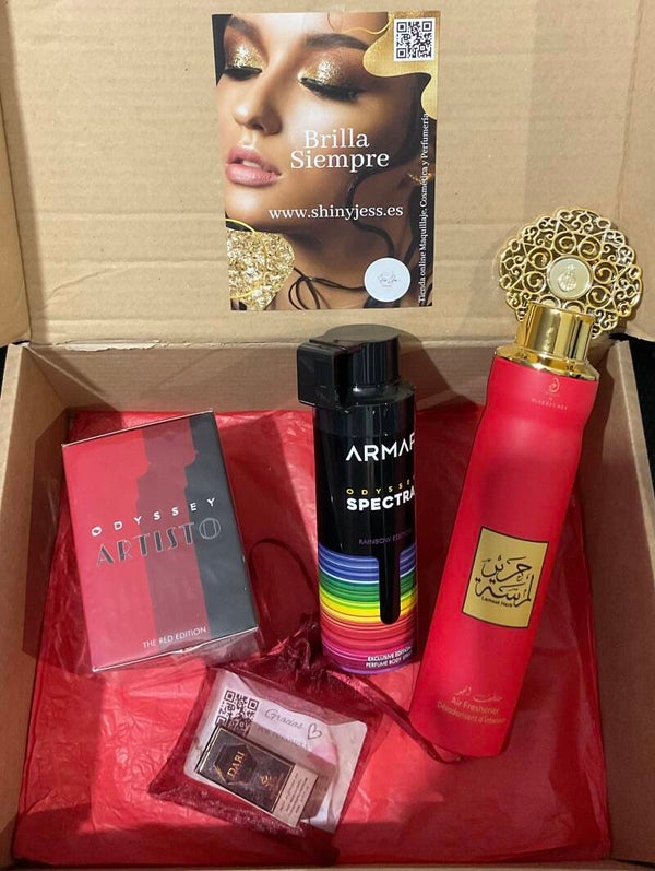 Set/Pack EDP de Regalo especial shinyjess Artisto + Ambientador de Regalo