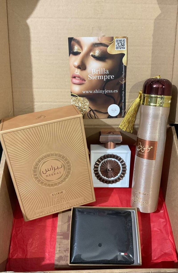 Set/Pack EDP de Regalo especial shinyjess Nebras Elixir Unisex + Ambientador de Regalo