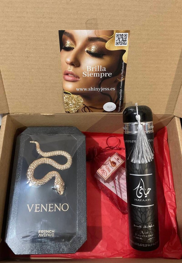Set/Pack EDP Veneno Black by French Avenue + Ambientador de Regalo