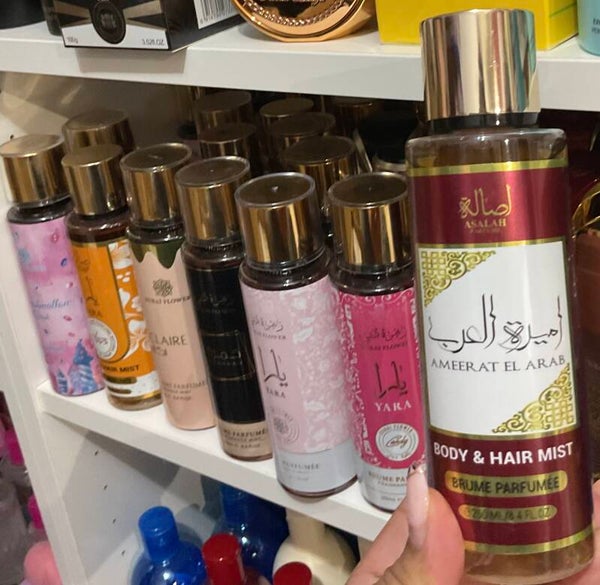 Bruma Corporal y para cabello Ameerat el arab (Princesa Roja de arabia) 250 ml