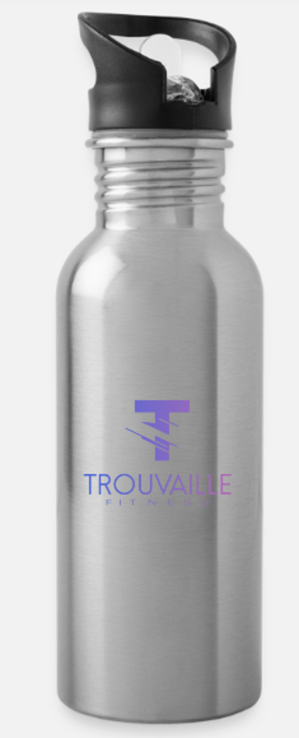 Trinkflasche mit integriertem Trinkhalm