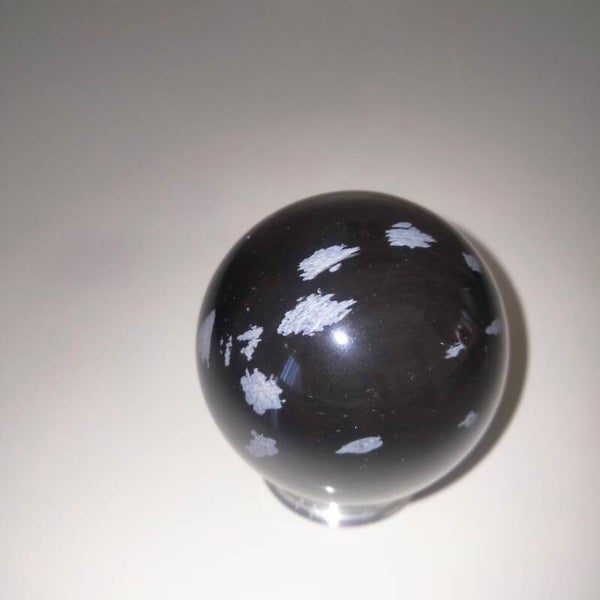 Sfera Ossidiana Fiocco di Neve