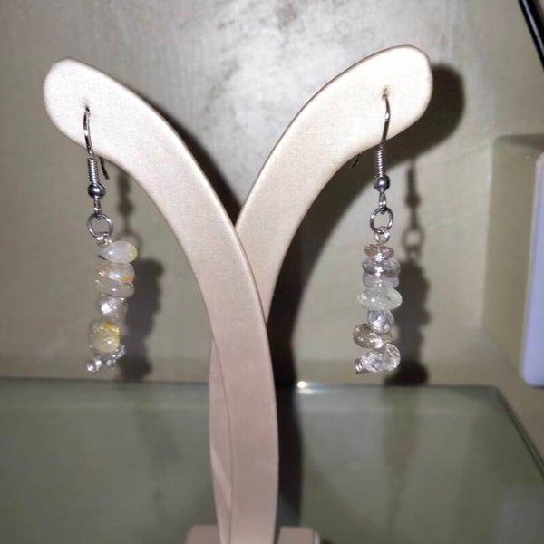 Orecchini Chips Citrino