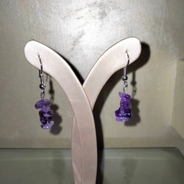 Orecchini Chips Ametista