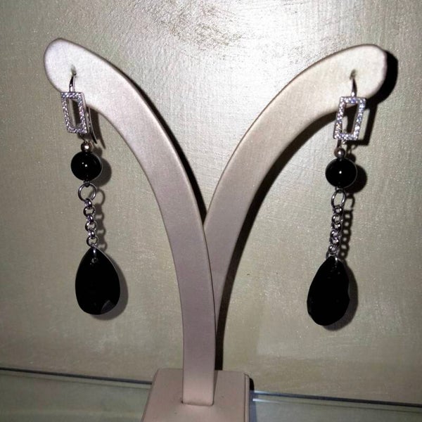 Orecchini Onice Nero