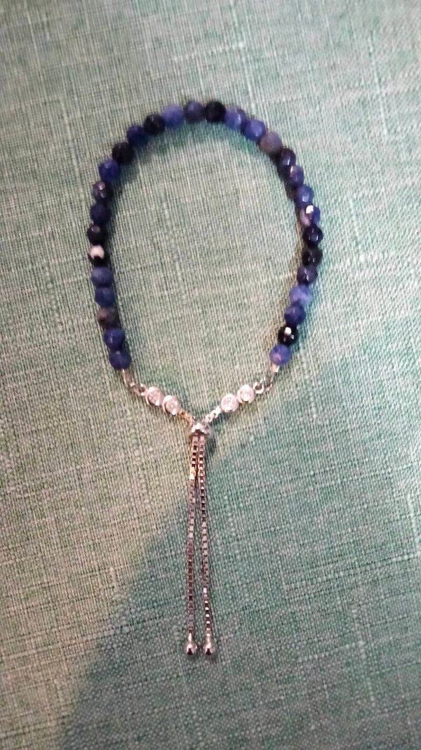 Sodalite sfaccettata bracciale