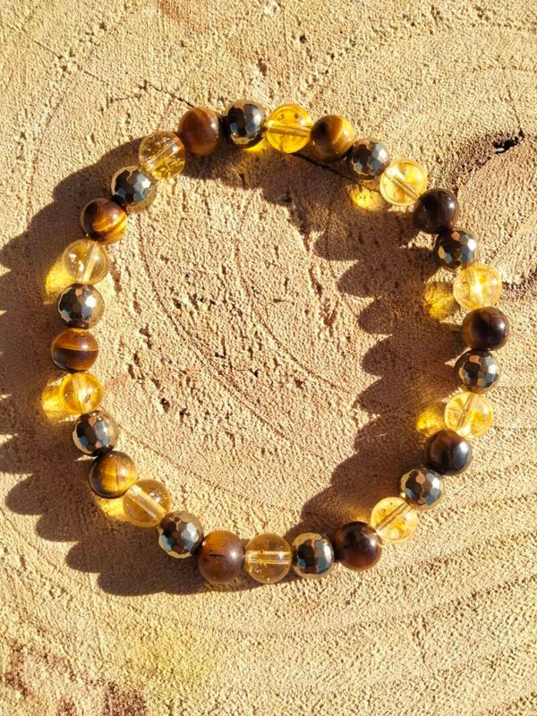 Occhio di Tigre - Quarzo Citrino - Pirite