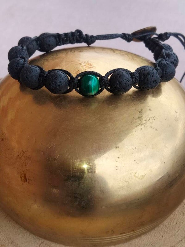 Bracciale Shamballa Elemento Terra regolabile