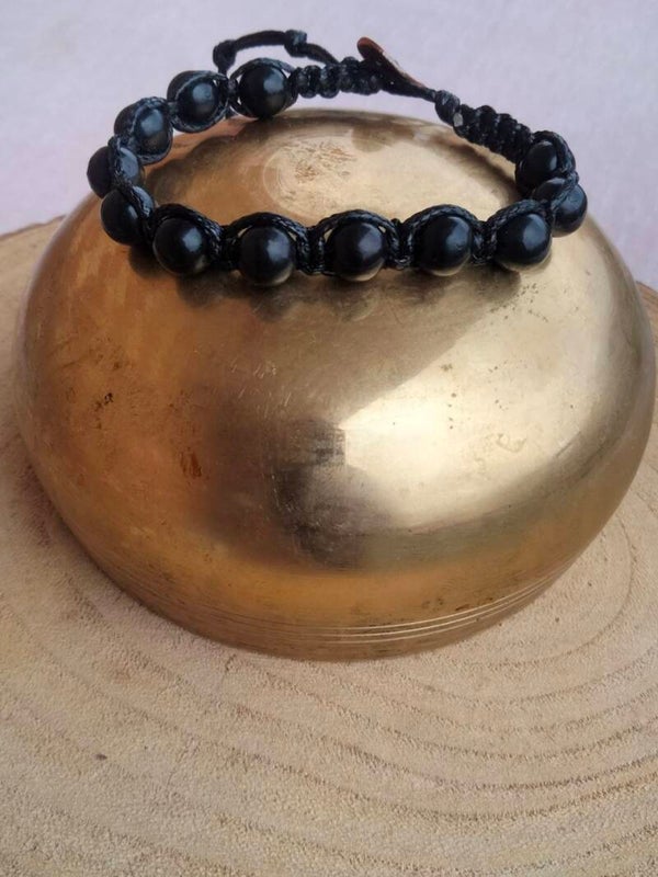 Bracciale Shamballa Shungite Regolabile