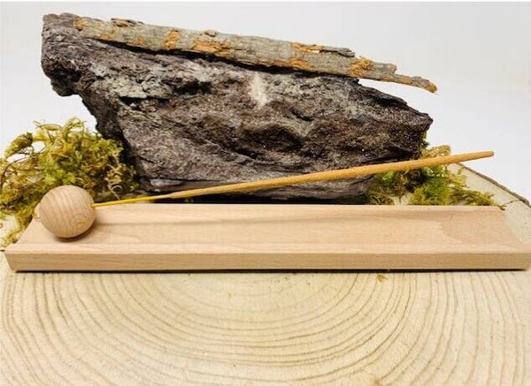 Bruciatore per Incenso in legno di faggio