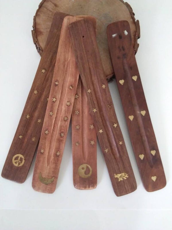 Bruciatore per Incenso in legno con simbolo