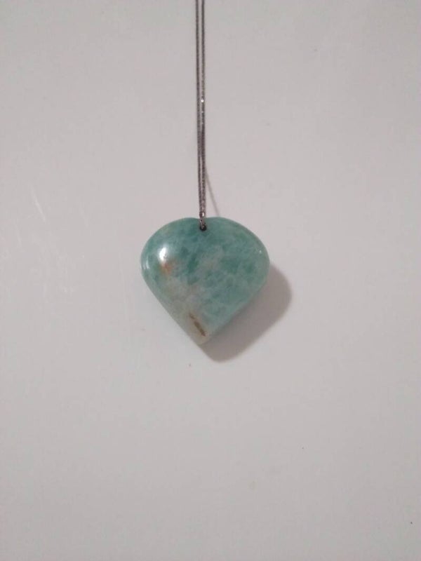 Amazzonite cuore forato