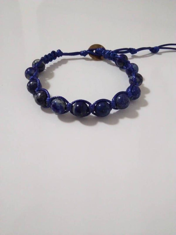 Sodalite Shamballa Bracciale Regolabile