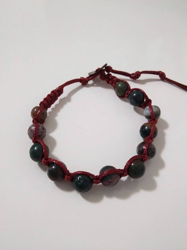 Diaspro Oceano Shamballa Bracciale Regolabile