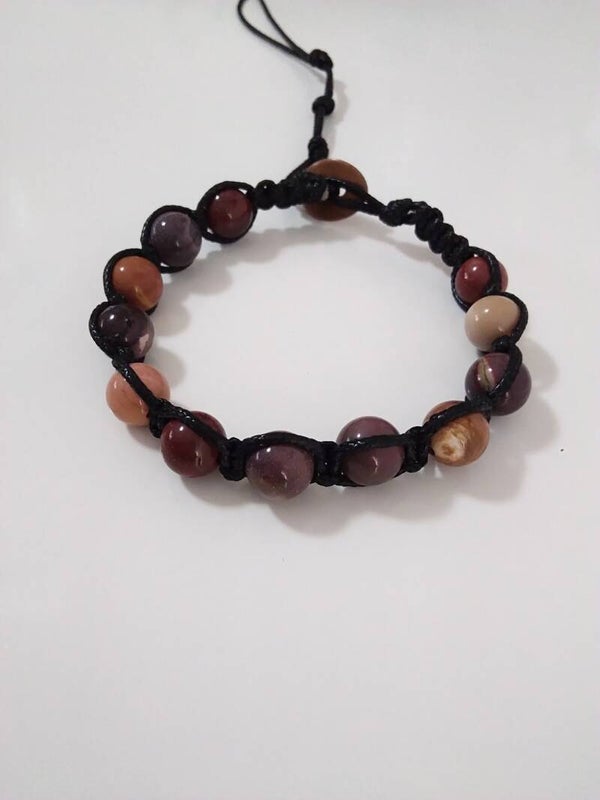 Mookaite Shamballa Bracciale Regolabile