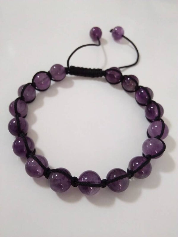 Ametista Shamballa Bracciale Regolabile