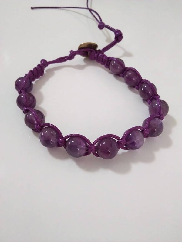 Ametista Shamballa Bracciale Regolabile