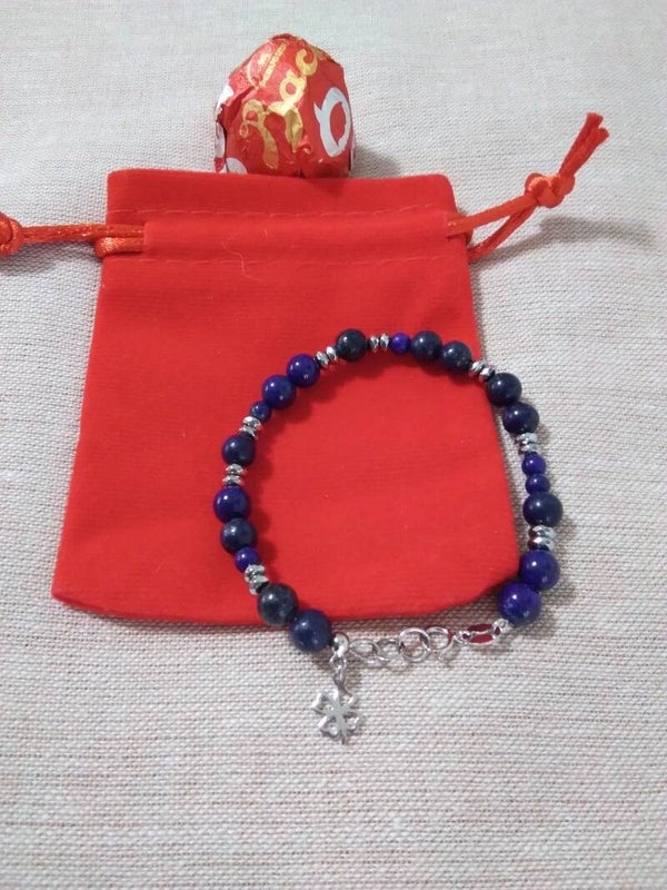Lapislazzuli bracciale in argento