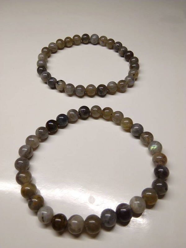 Labradorite bracciale in elastico