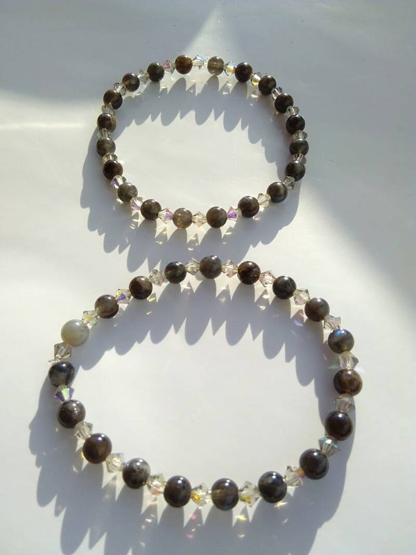 Labradorite bracciale in elastico