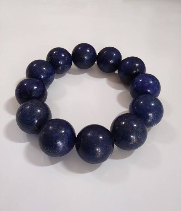 Lapislazzuli bracciale in elastico