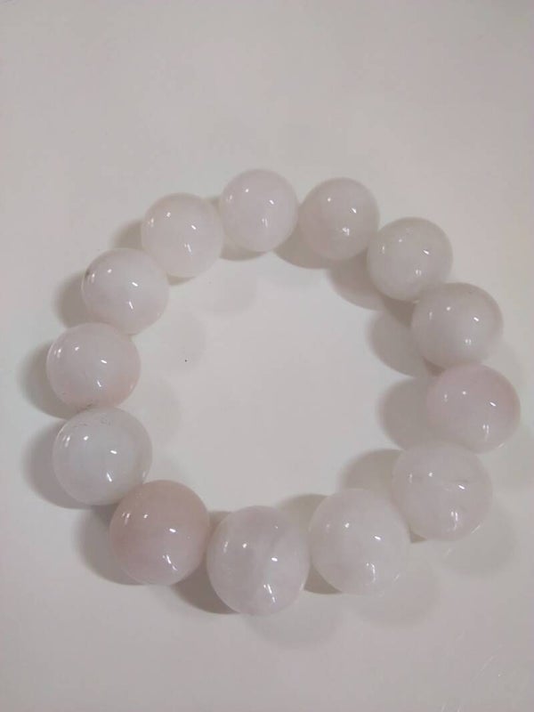 Quarzo Rosa bracciale in elastico