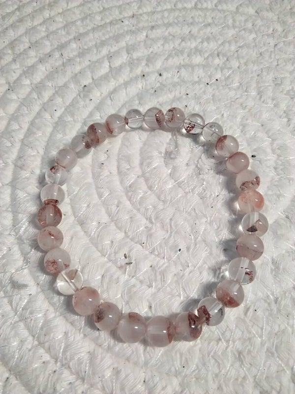 Quarzo Ematoide bracciale elastico