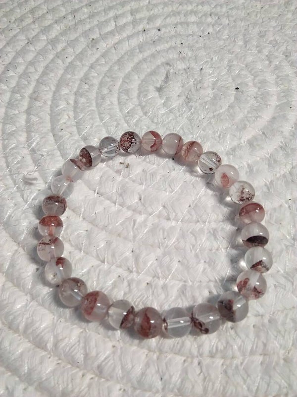 Quarzo Ematoide bracciale elastico
